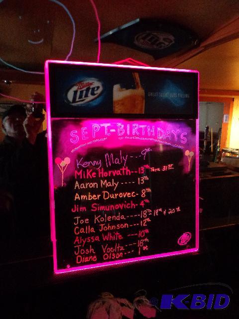 lot 15 image: Miller Lite Lighted Menu Board   23 x 19  pow...
