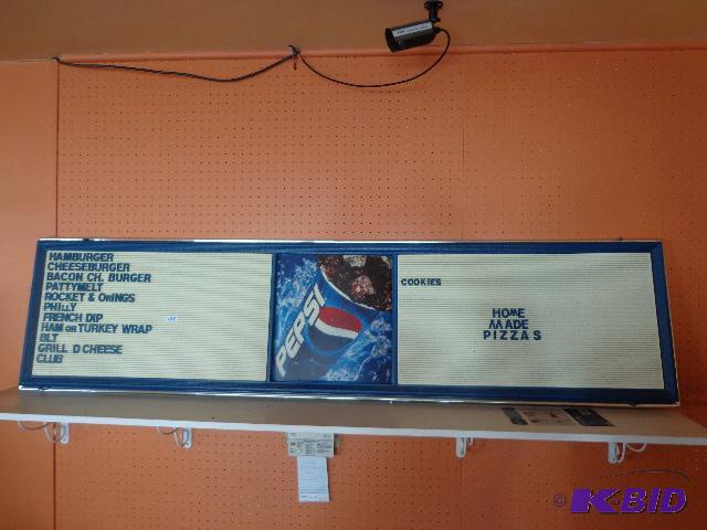 lot 159 image: Menu Display   Clip on letters  71 x 17 ...