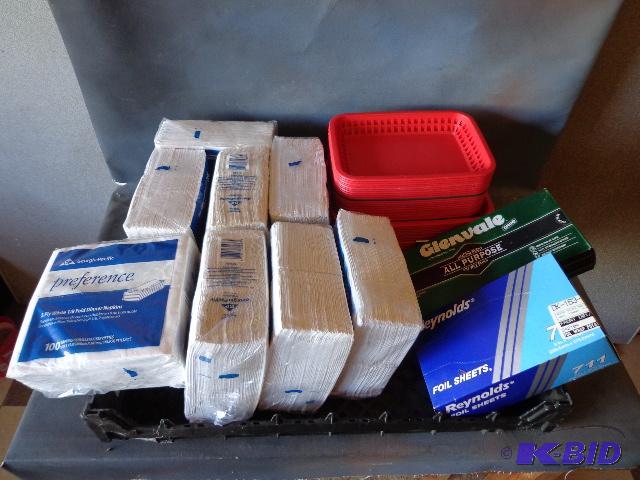 lot 178 image: Napkins, Foil Sheets, Wax Paper and More...