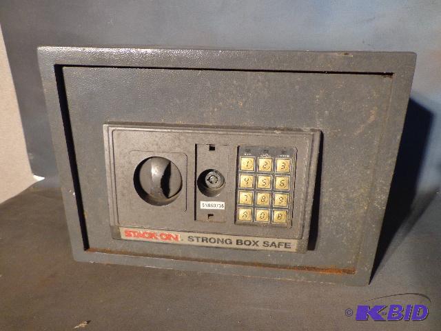 lot 64 image: Stack On Storage Safe   Key pad and turn key ...