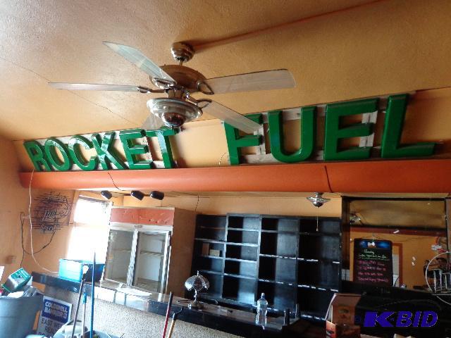 lot 7 image: Green Rocket Fuel Letters   Plastic  18"...