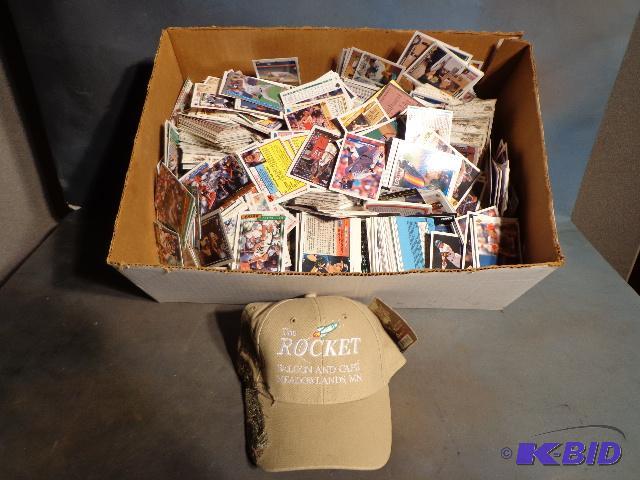 lot 86 image: Assorted Baseball Cards and Rocket Saloon Bas...