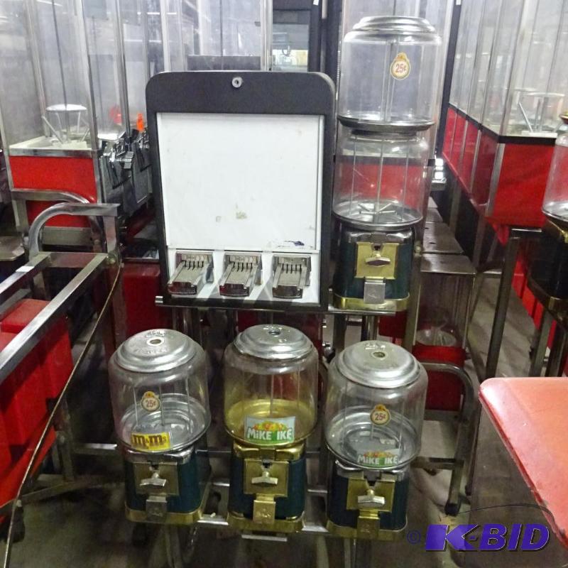 Bulk rack. 3 head and 3 column sticker. No ke...