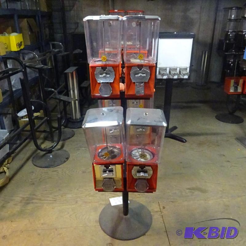 4 head bulk rack. No key...