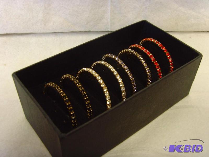 4 Pair Crystal Hoop Earring Set