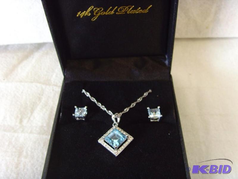 14 K Gold Necklace & Earring Set