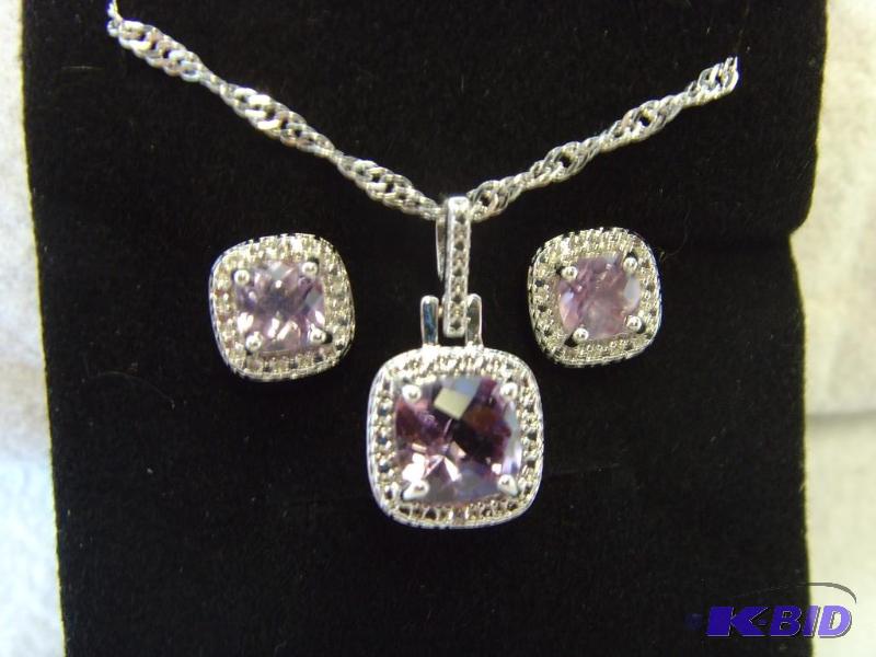 Lavender Crystal Gem Set