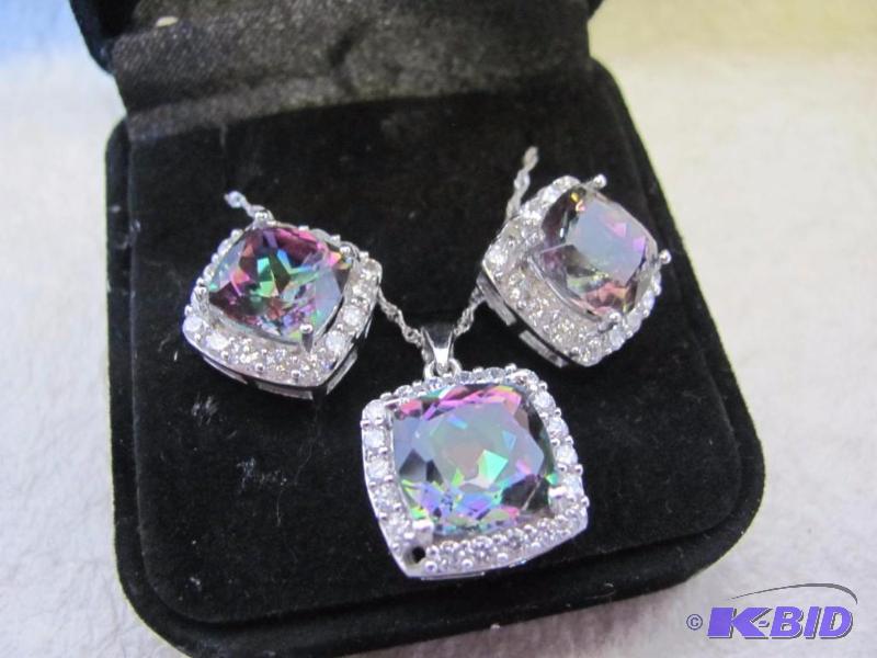 Sterling Silver Crystal Set