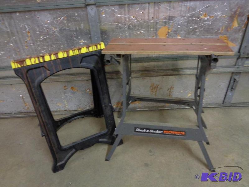 lot 11A image: Black and Decker Workmate&nbspbench  vise a...