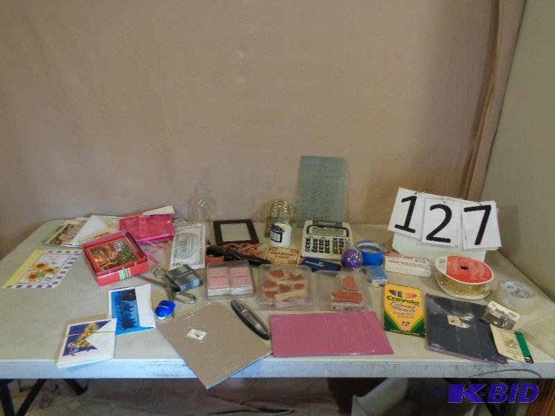 lot 127 image: Craft Items, Stamps, Greeting Cards, Ribbon, ...