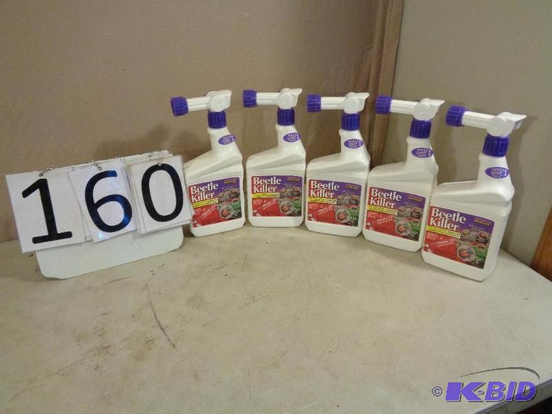 lot 160 image: 5 New Bottles of Bonide&nbspBeetle Killer. K...