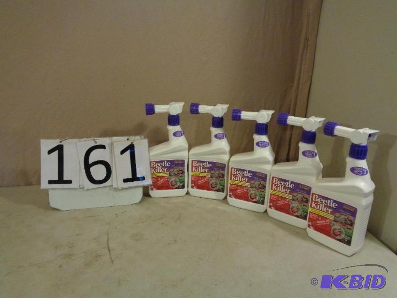 lot 161 image: 5 New Bottles of Bonide Beetle Killer. Kills ...