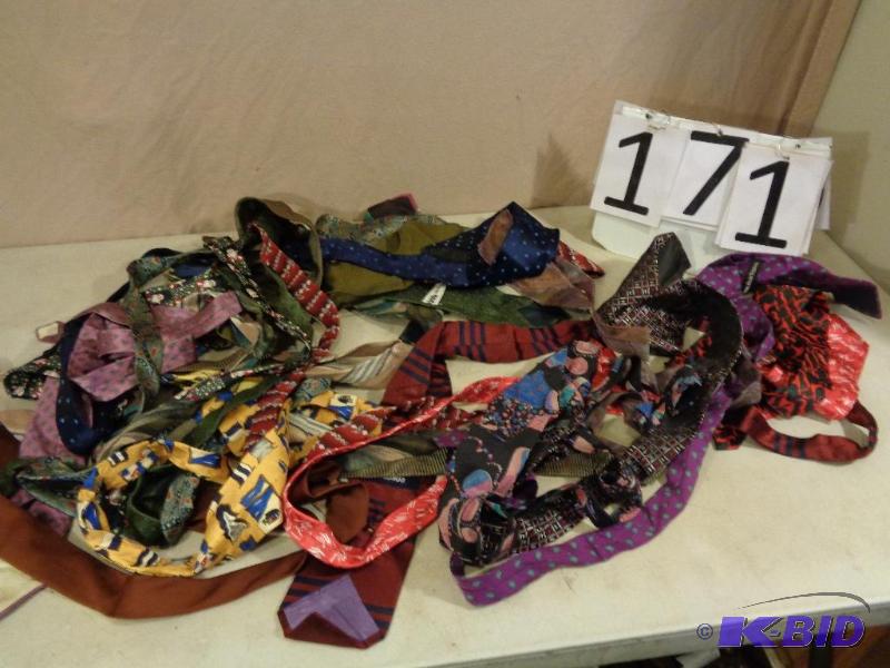 lot 171 image: Lot of Assorted Ties. Great to wear or for cr...