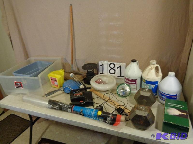 lot 181 image: Chemicals (some full some partial), Light Bul...