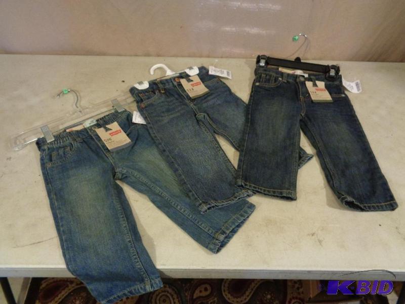 lot 188 image: 3 New Pairs of Levi 18 Month Jeans....