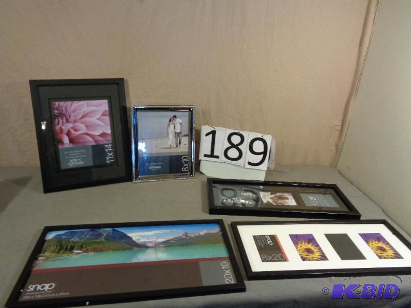 lot 189 image: 5 New Display Model Picture Frames. Relisted ...