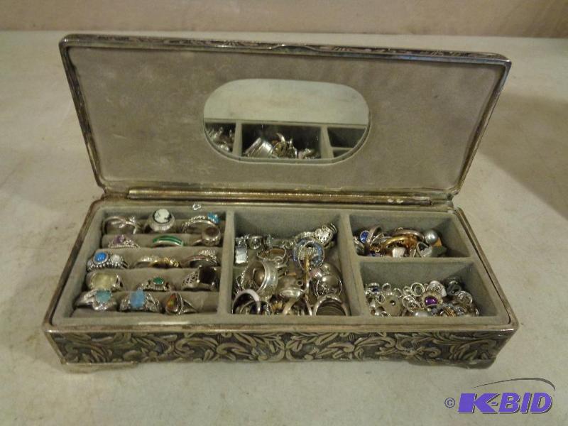 lot 1H image: Studio Silversmiths Jewelry Box with Assorted...