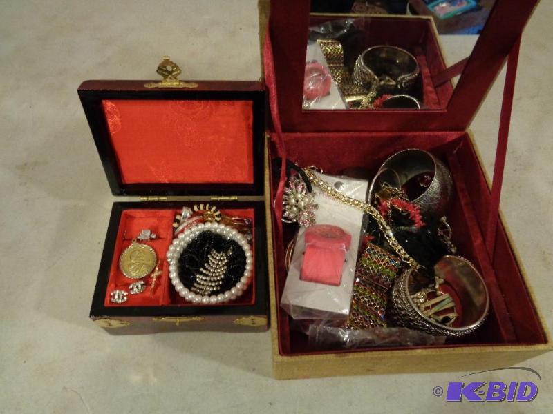 lot 1K image: 2 Jewelry Boxes FULL of Assorted Jewelry. Has...