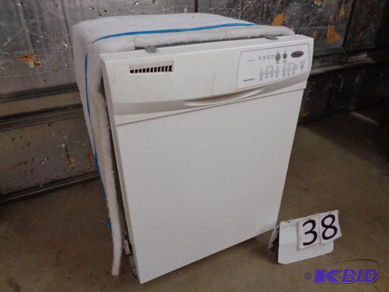 lot 38 image: Whirlpool Dishwasher. Model DU1055XTSQ2. Curr...