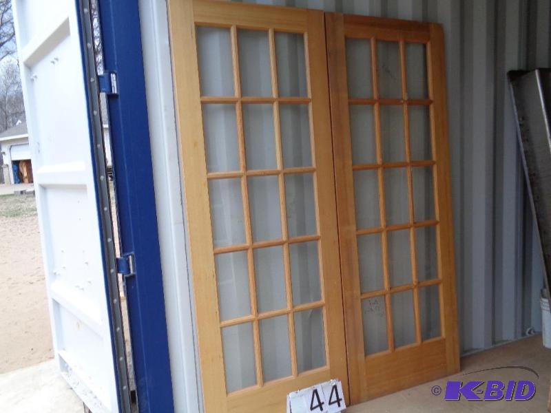 lot 44 image: Pair of french doors.&nbspFactory seconds. H...