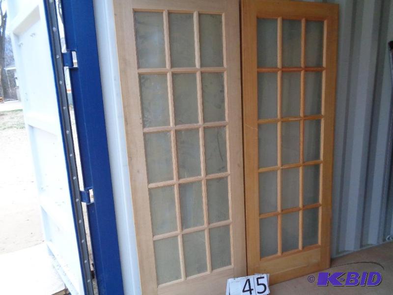 lot 45 image: Pair of french doors.&nbspFactory seconds. H...