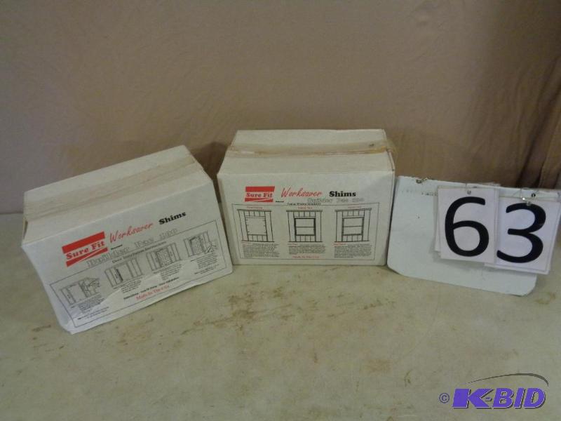 lot 63 image: 2 New Boxes of Worksaver&nbspShims. Builder ...