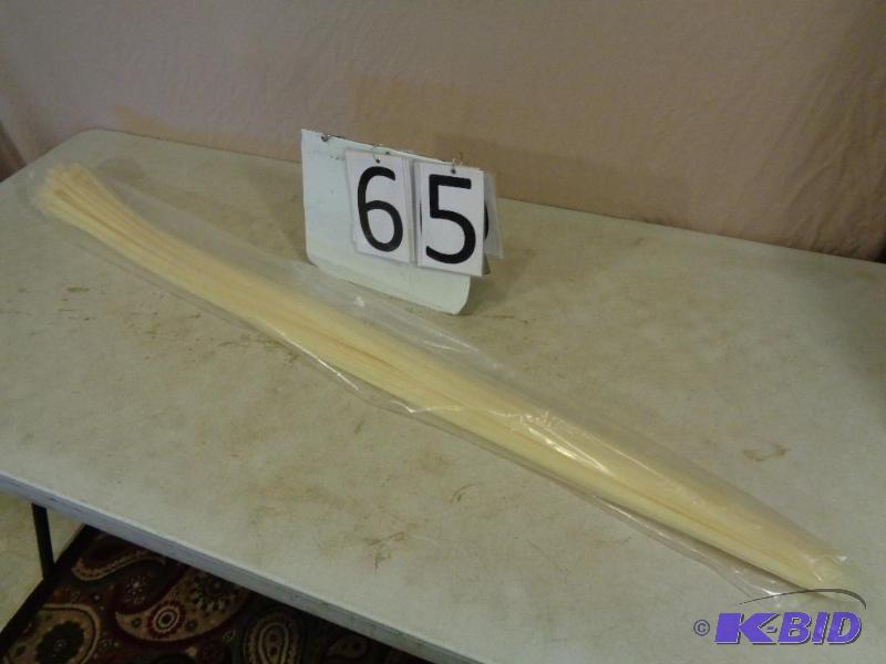 lot 65 image: 50 Heavy Duty Zip Ties. 48" Long. 175 lb...