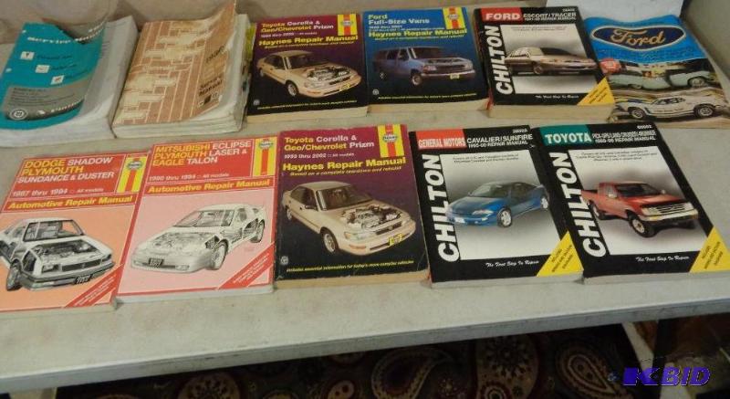 lot 71 image: Lot of Assorted Automotive Repair Manuals. Ha...