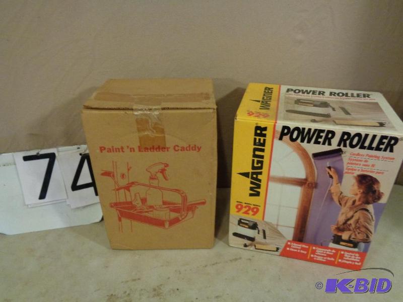 lot 74 image: New Wagner Power Roller 929 and Paint and Lad...