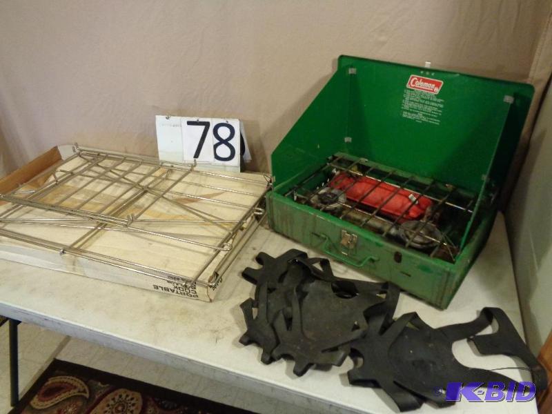 lot 78 image: Primus Portable Cook Stand, 2 Pair of Ice Tra...