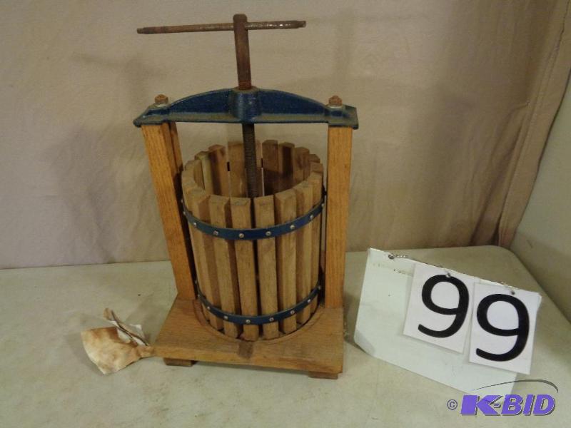 lot 99 image: Old Fruit Press....