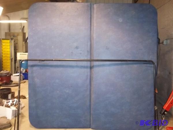 lot 19 image: Blue hot tub cover measures 93&quotX93"...