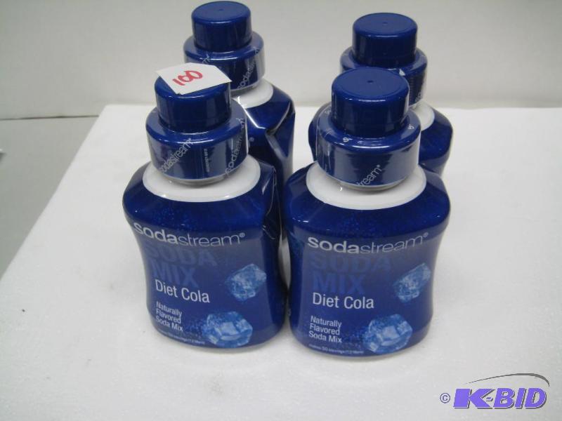 lot 100 image: New qty 4 bottles soda stream drink mix. Diet...