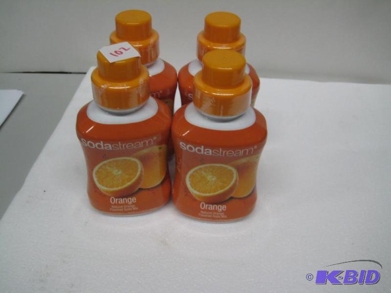 lot 102 image: New qty 4 bottles soda stream drink mix. Natu...