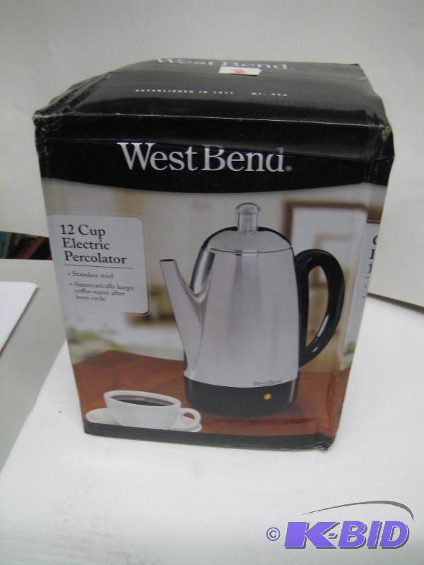 lot 104 image: New in box West Bend brand coffee and tea per...