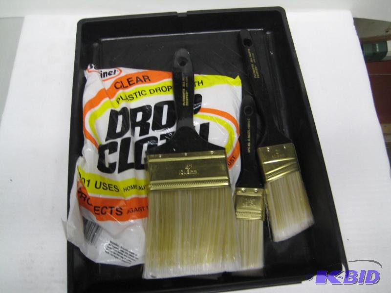 lot 119 image: New painters lot incl 4in, 2 in and 1.5 in pa...