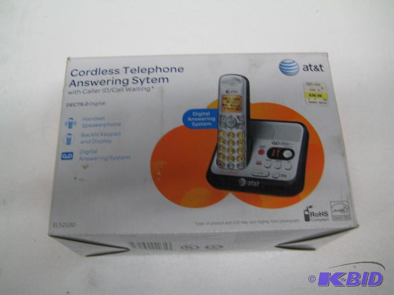 lot 124 image: New AT&ampT brand Cordless phone and answeri...