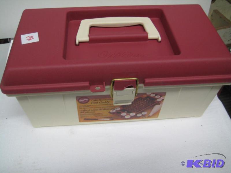 lot 131 image: New Wilton Cake Decorating Tool Caddy. Can al...