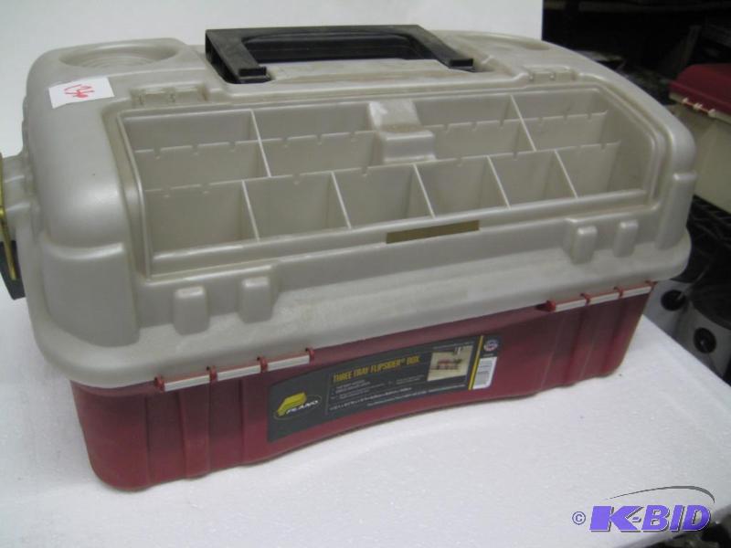 lot 136 image: New Plano brand 3 Tray Flipsider tackle box....