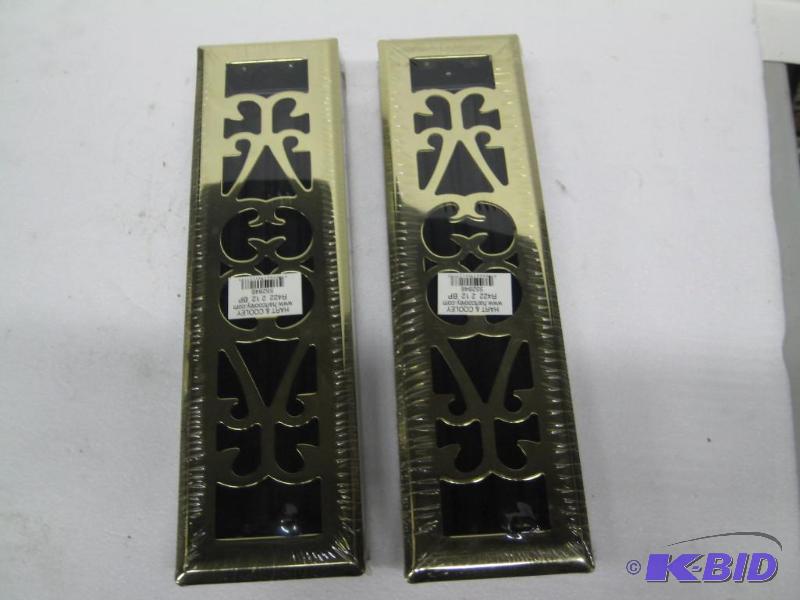 lot 150 image: New qty 2 Hart and Cooley brand brass vent re...