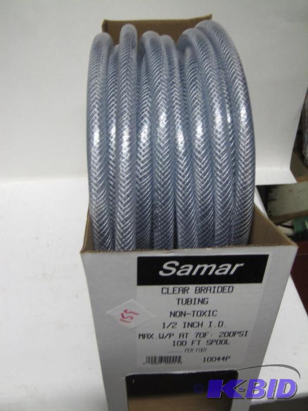 lot 159 image: New roll of Samar brand Clear braided vinyl t...