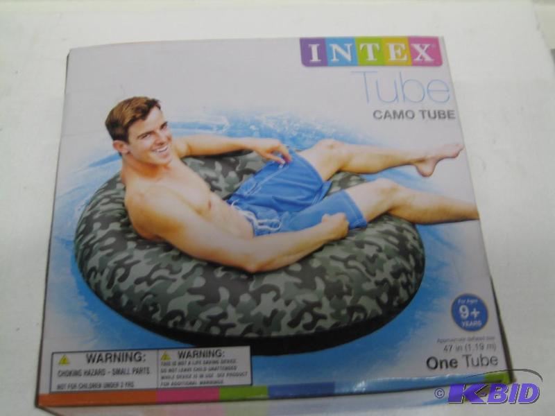 lot 164 image: New Intex 47 in Camo colored innertube for ri...