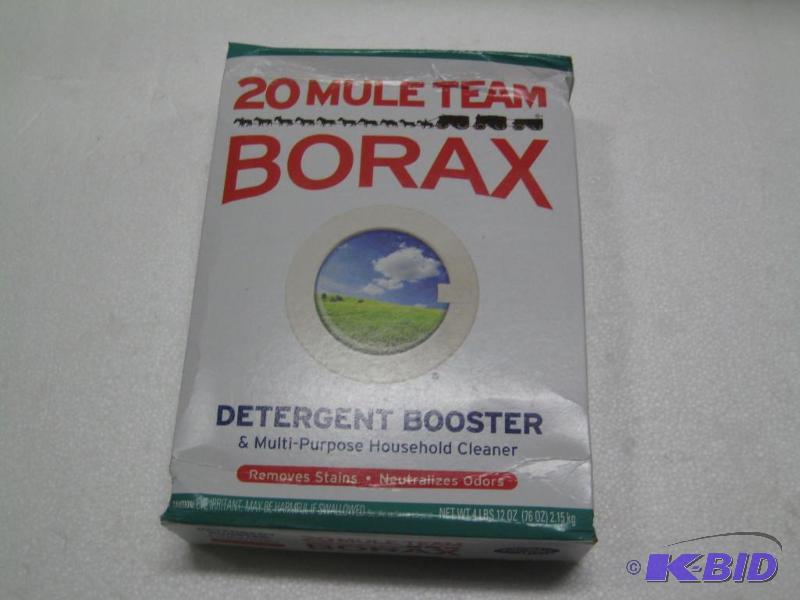 lot 185 image: New 20 Mule Team Borax detergent booster. 4 l...