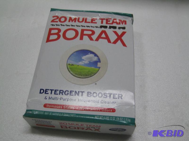 lot 186 image: New 20 Mule Team Borax detergent booster. 4 l...