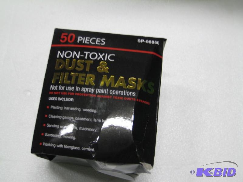 lot 187 image: New 50 pack Non-Toxic Dust and Filter masks. ...