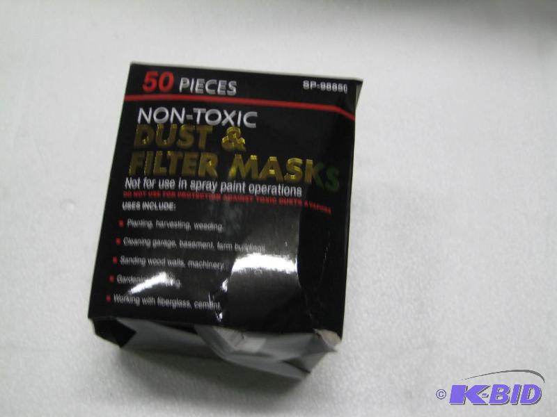 lot 188 image: New 50 pack Non-Toxic Dust and Filter masks. ...