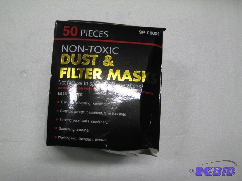 lot 189 image: New 50 pack Non-Toxic Dust and Filter masks. ...