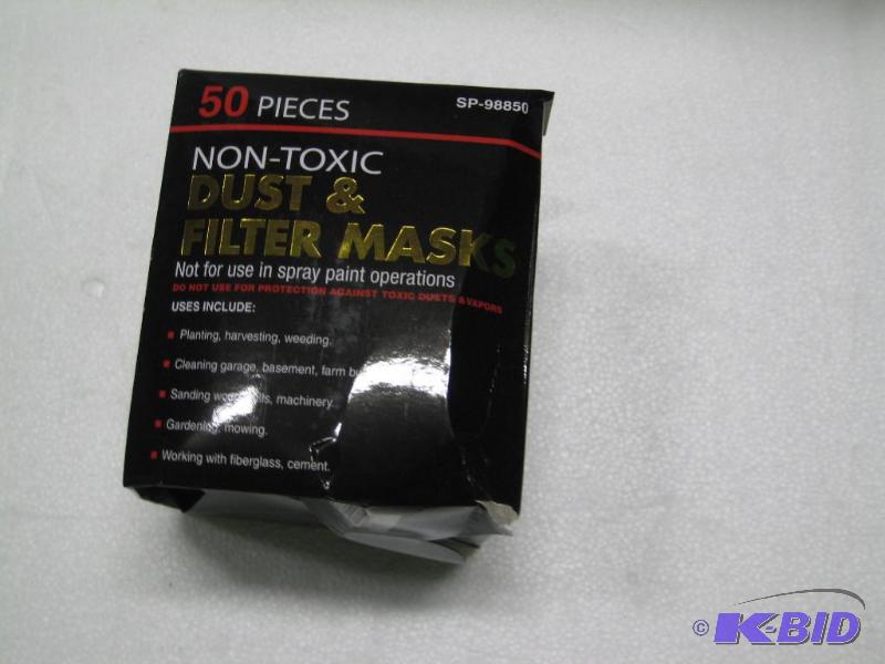 lot 190 image: New 50 pack Non-Toxic Dust and Filter masks. ...