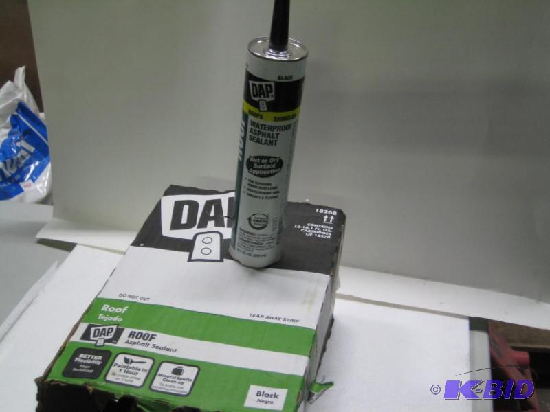 lot 199 image: New qty 6 DAP brand waterproof asphalt sealan...