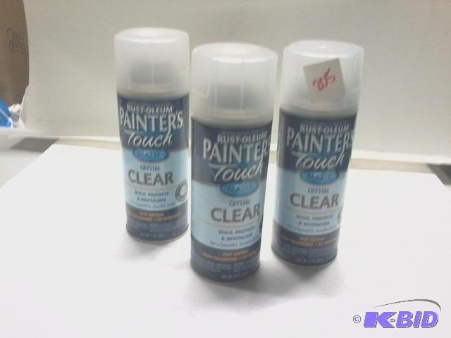 lot 205 image: New qty 3 Rust-Oleum Painters Touch Crystal C...